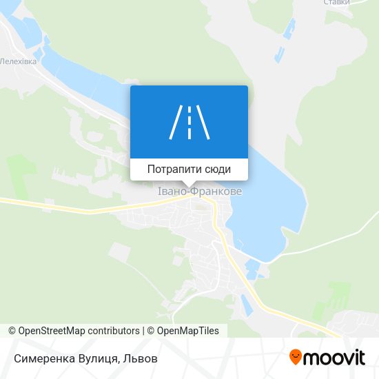 Карта Симеренка Вулиця