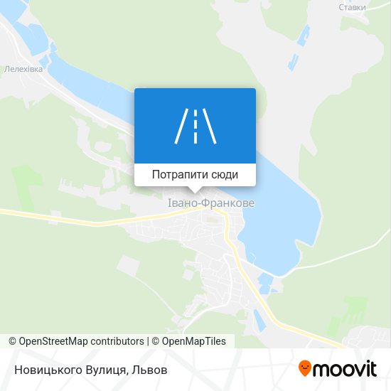 Карта Новицького Вулиця