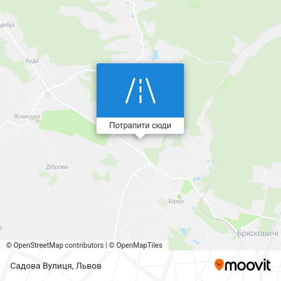 Карта Садова Вулиця