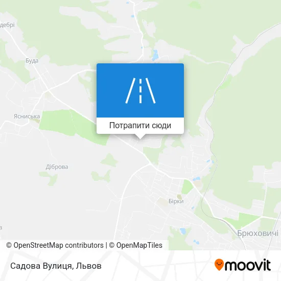 Карта Садова Вулиця