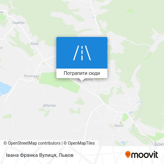 Карта Івана Франка Вулиця