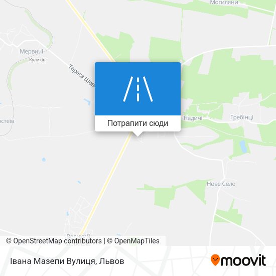 Карта Івана Мазепи Вулиця