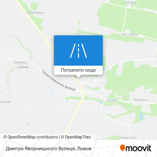 Карта Дмитра Яворницького Вулиця