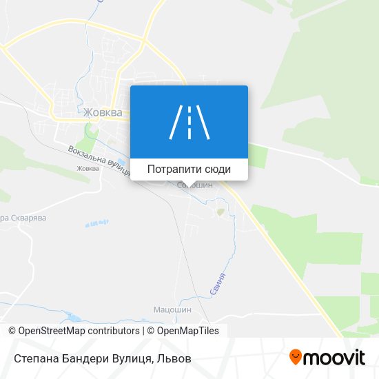Карта Степана Бандери Вулиця