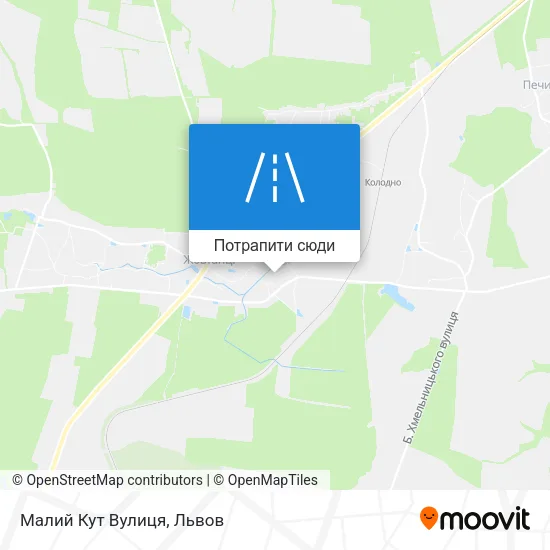 Карта Малий Кут Вулиця