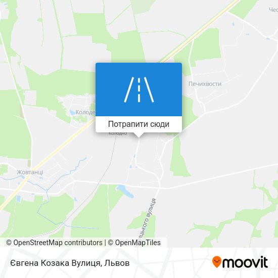 Карта Євгена Козака Вулиця