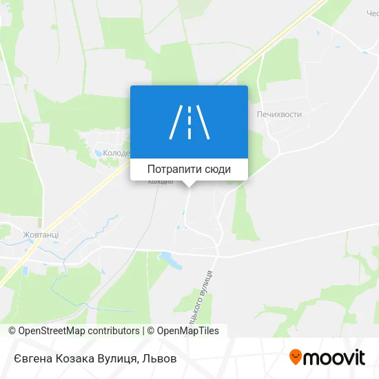 Карта Євгена Козака Вулиця