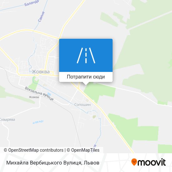 Карта Михайла Вербицького Вулиця