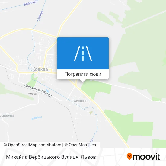 Карта Михайла Вербицького Вулиця