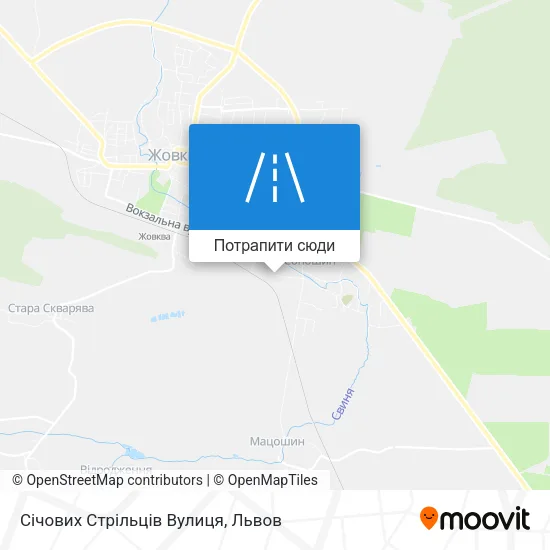 Карта Січових Стрільців Вулиця
