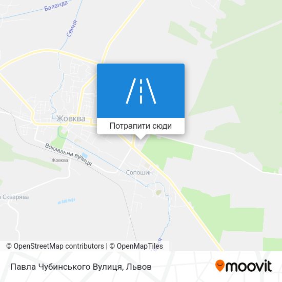 Карта Павла Чубинського Вулиця