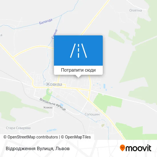 Карта Відродження Вулиця