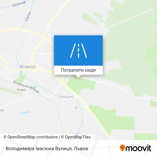 Карта Володимира Івасюка Вулиця