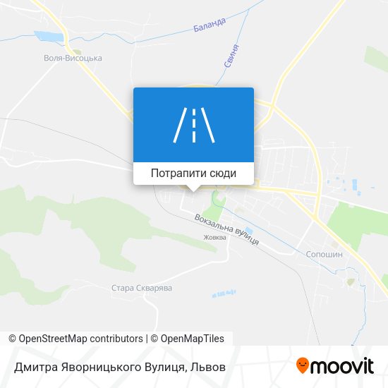 Карта Дмитра Яворницького Вулиця
