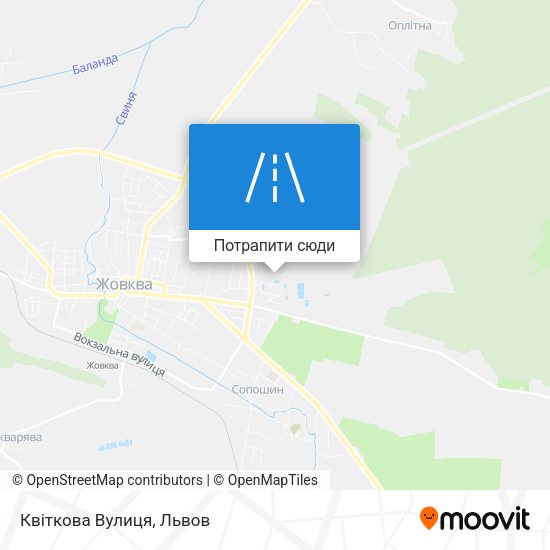 Карта Квіткова Вулиця