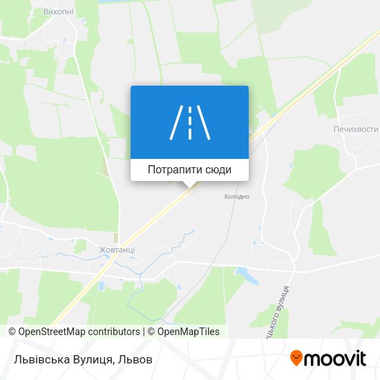 Карта Львівська Вулиця