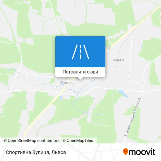 Карта Спортивна Вулиця