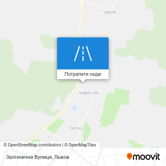 Карта Залізнична Вулиця