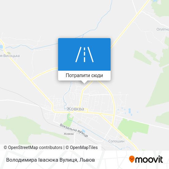 Карта Володимира Івасюка Вулиця