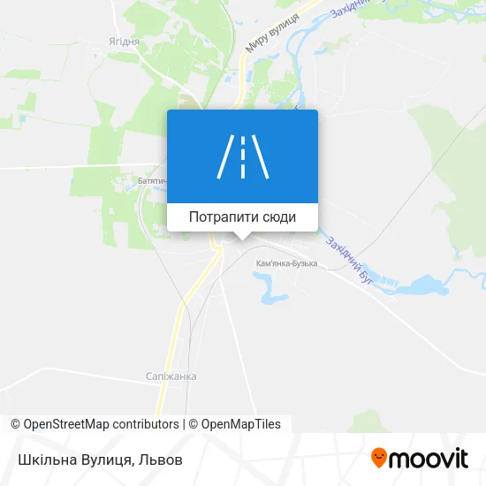 Карта Шкільна Вулиця