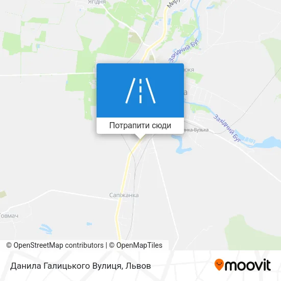 Карта Данила Галицького Вулиця