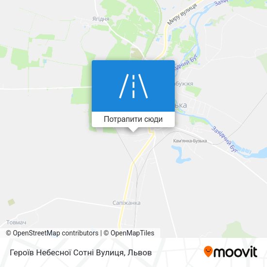 Карта Героїв Небесної Сотні Вулиця