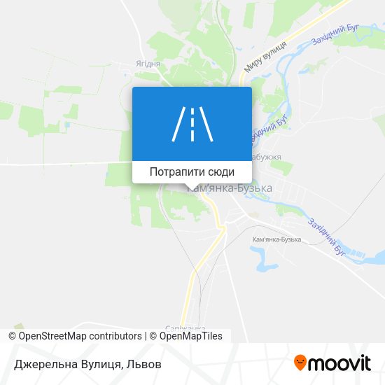 Карта Джерельна Вулиця