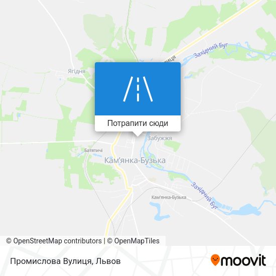 Карта Промислова Вулиця