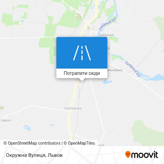 Карта Окружна Вулиця