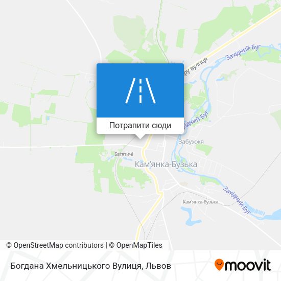 Карта Богдана Хмельницького Вулиця