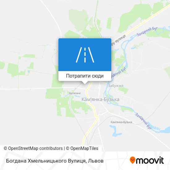 Карта Богдана Хмельницького Вулиця