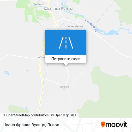 Карта Івана Франка Вулиця