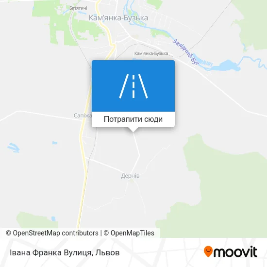 Карта Івана Франка Вулиця