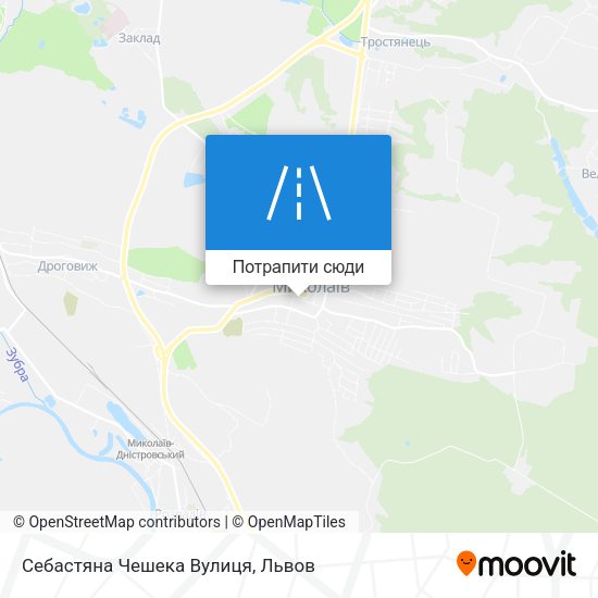 Карта Себастяна Чешека Вулиця