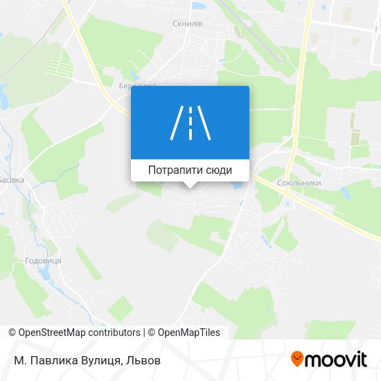 Карта М. Павлика Вулиця