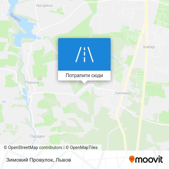 Карта Зимовий Провулок