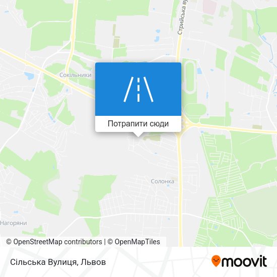 Карта Сільська Вулиця