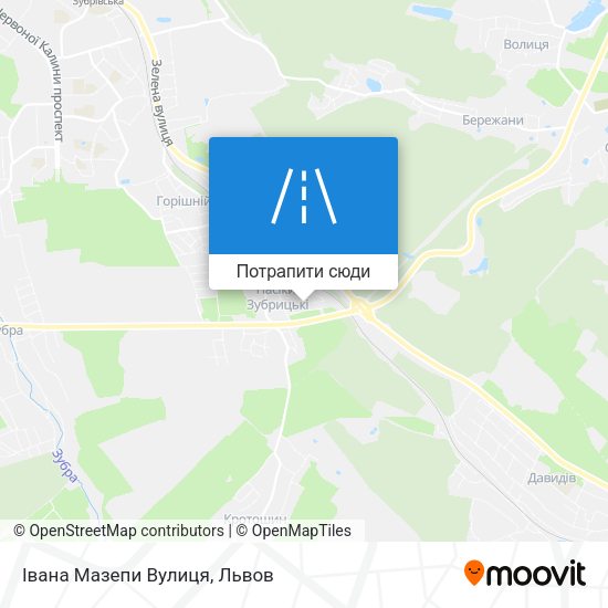 Карта Івана Мазепи Вулиця