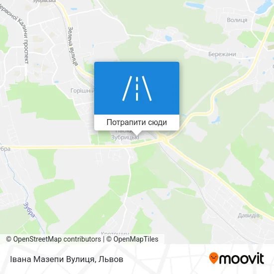 Карта Івана Мазепи Вулиця