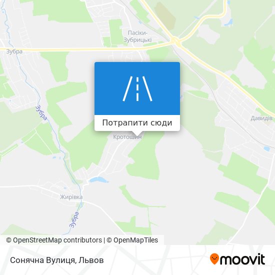 Карта Сонячна Вулиця