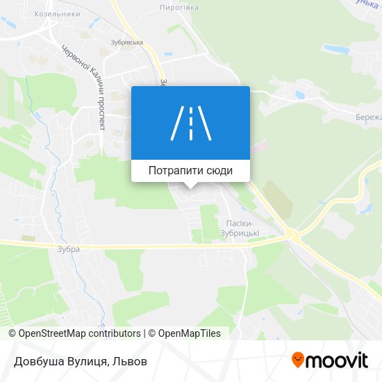 Карта Довбуша Вулиця
