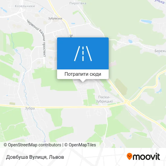 Карта Довбуша Вулиця