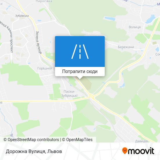 Карта Дорожна Вулиця