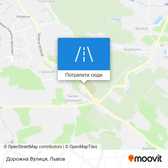 Карта Дорожна Вулиця