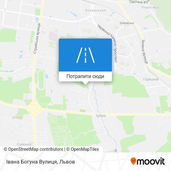 Карта Івана Богуна Вулиця