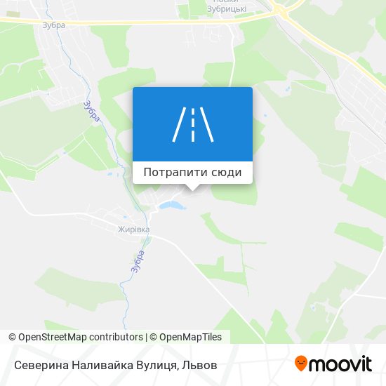 Карта Северина Наливайка Вулиця