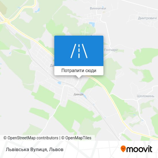 Карта Львівська Вулиця