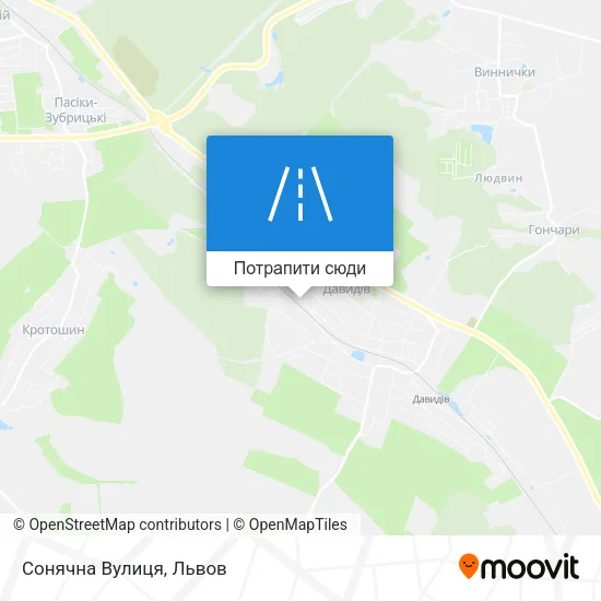 Карта Сонячна Вулиця