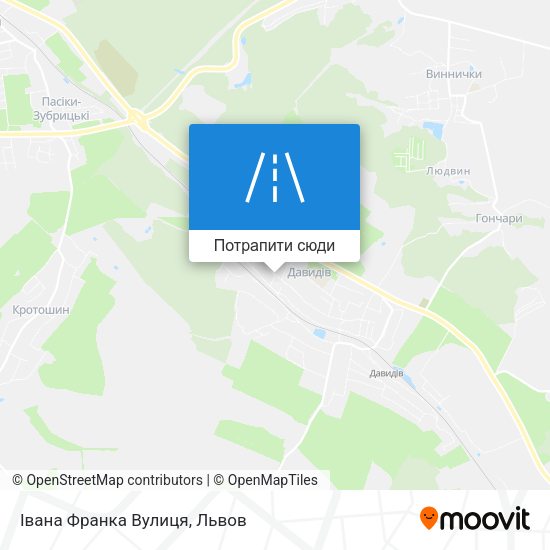 Карта Івана Франка Вулиця