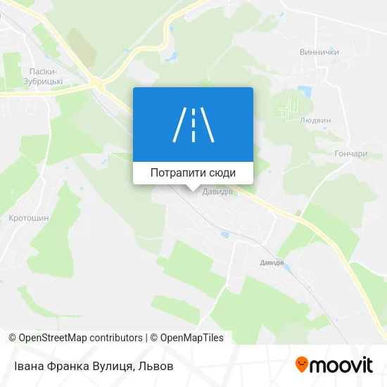 Карта Івана Франка Вулиця